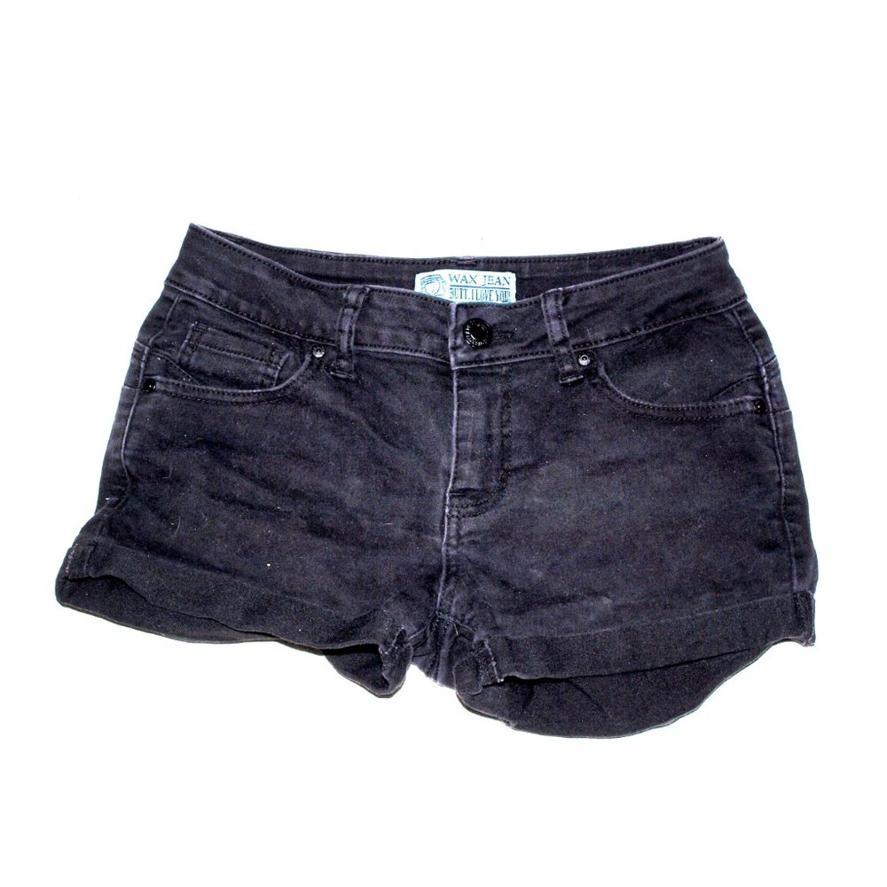 Wax Jeans Black Shorts